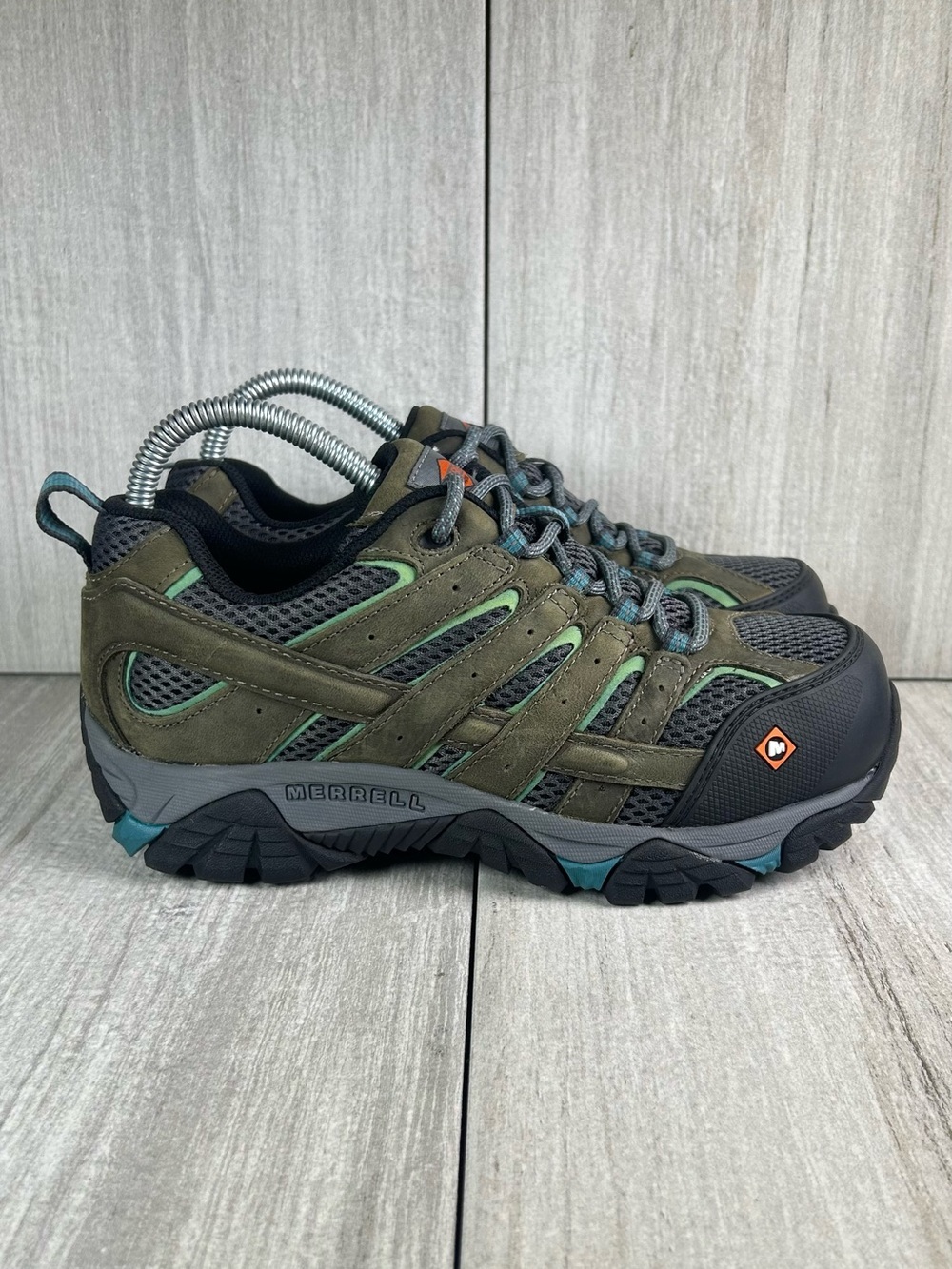 NEW Merrell Moab Vertex Vent Pewter Comp Toe Work Low Boot Shoe Men's Size 6